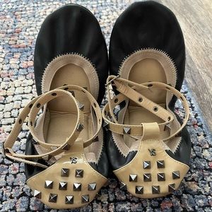 Studded ballet flats